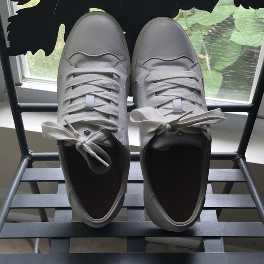 Classic White Lace-Up Sneakers